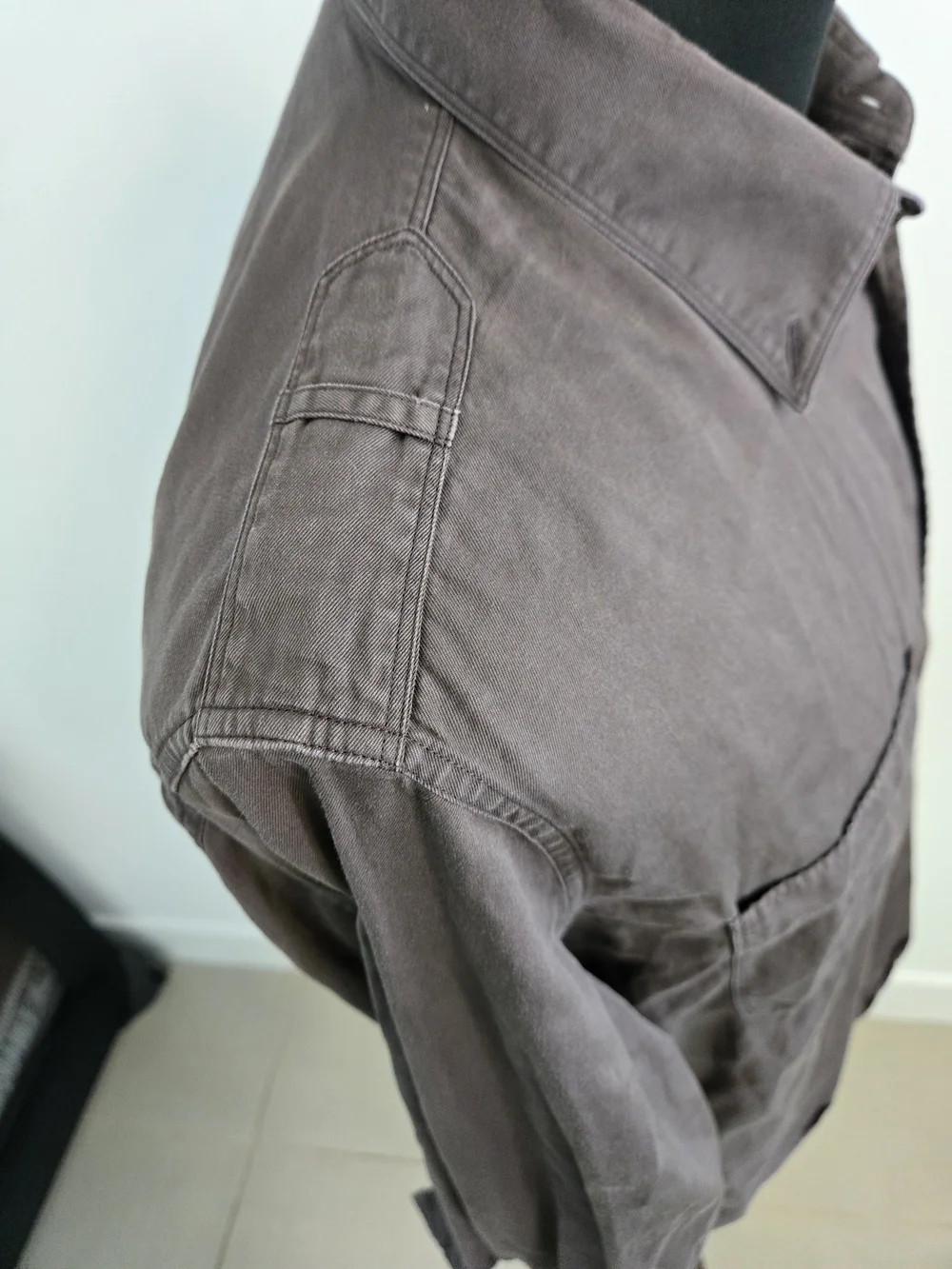 Gucci Chocolate Brown Casual Button Down Shirt 100% Cotton Size 46